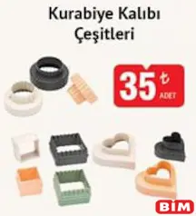 KURABİYE KALIBI ÇEŞİTLERİ fiyat ve kampanya bilgisi